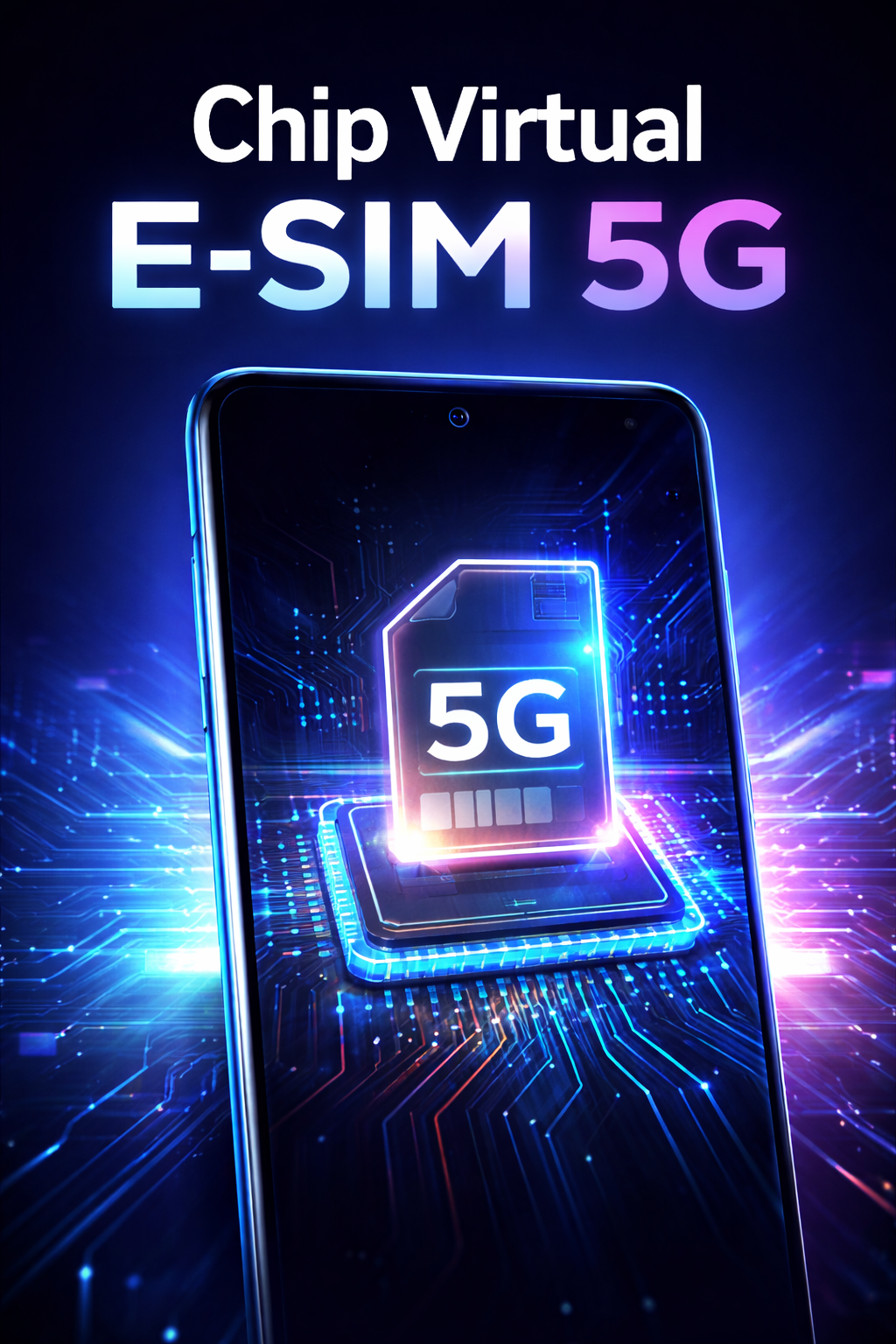Chip Virtual E-Sim 5G  Cadastrado  20GB Valido 1/3 Meses