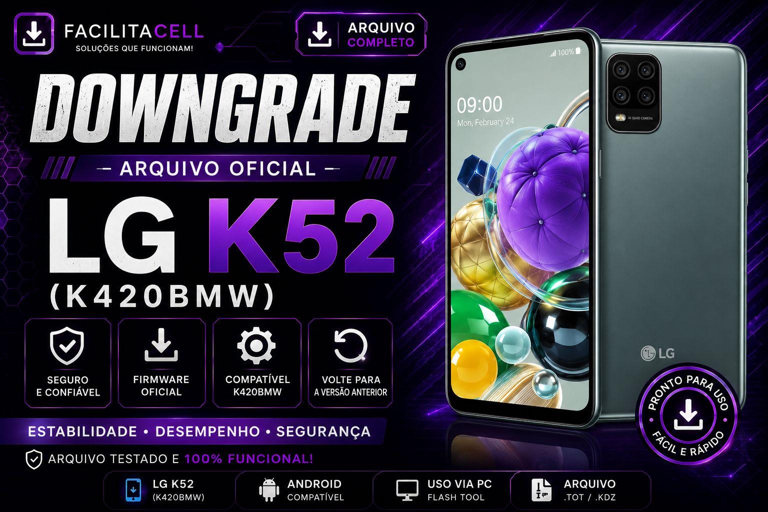 arquivo de downgrade do LG K52 (K420BMW)