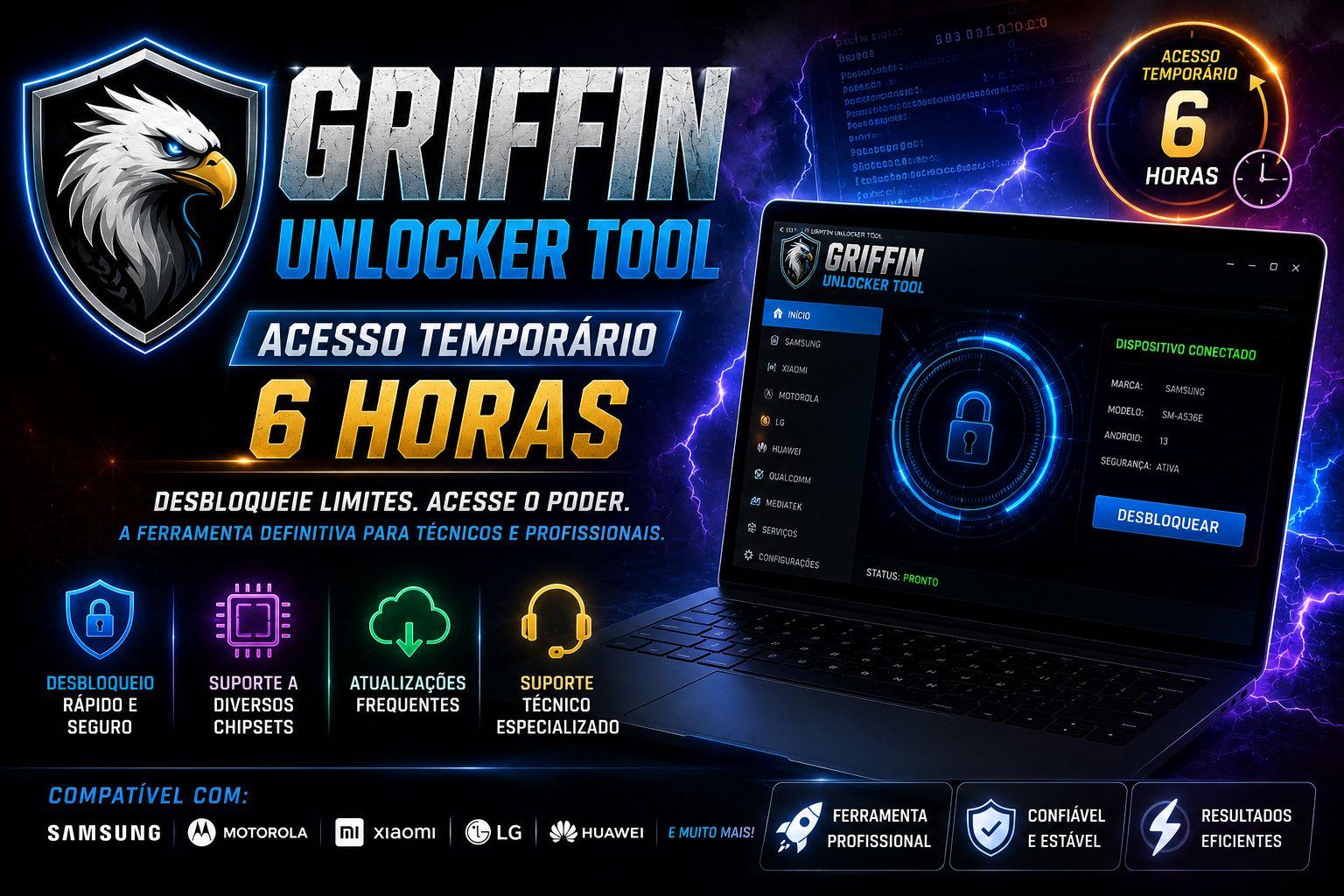 GRIFFIN UNLOCKER PREMIUM – ALUGUEL 6 HORAS