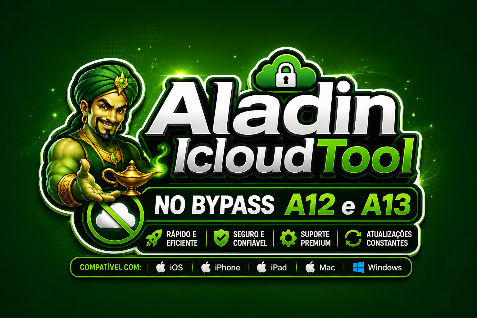 Aladin Tool - A12/A13 Hello Screen Bypass (All iOS • No Signal)